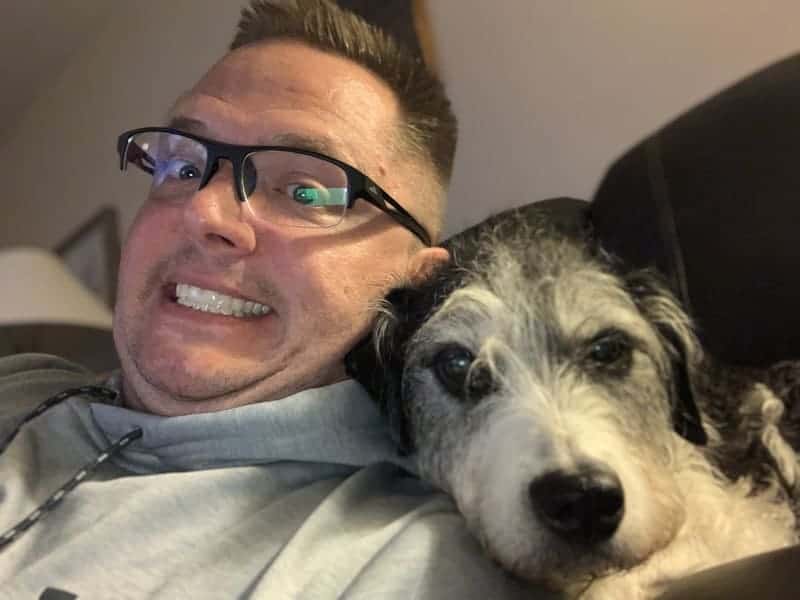 Randy and Daisy the emotional support dog